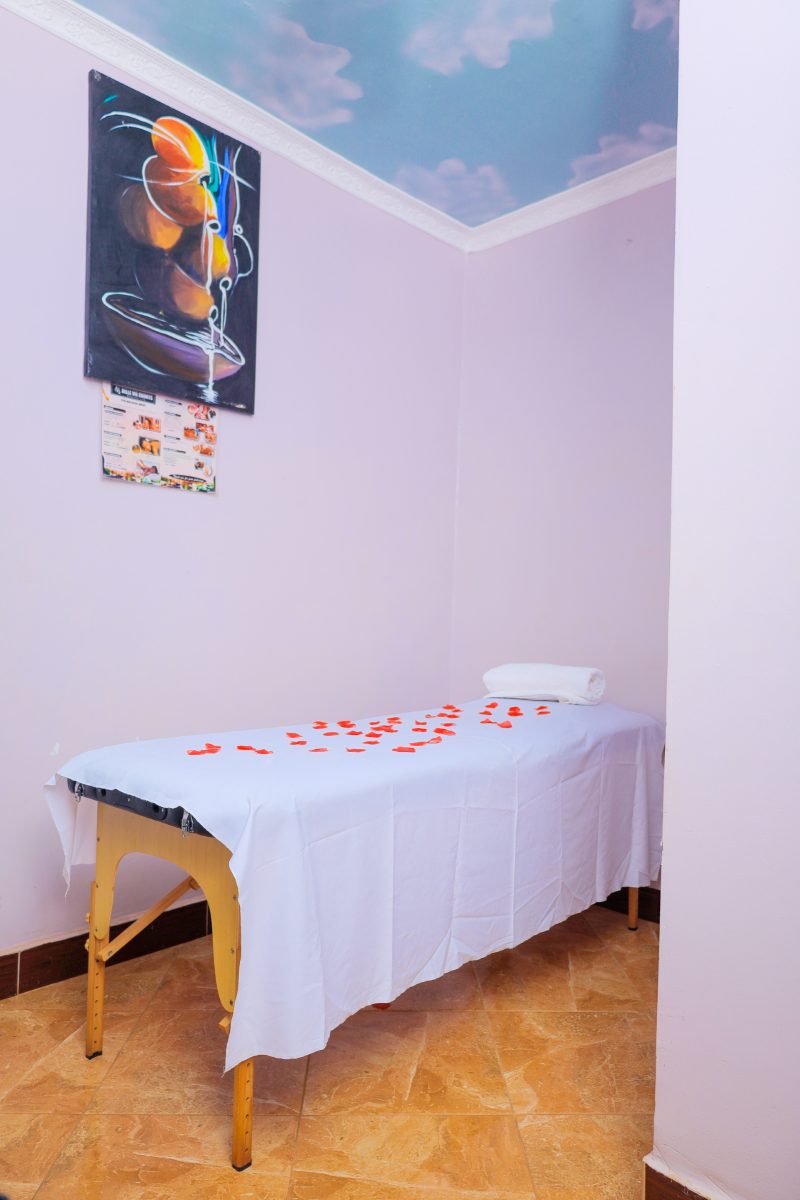 Massage treatment room