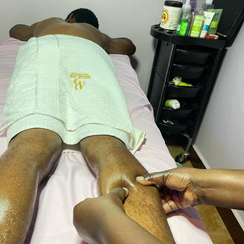 Massage treatment with oils